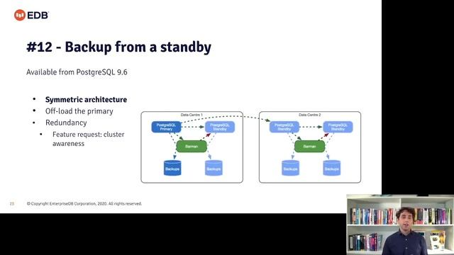 PostgreSQL continuous backup and PITR with Barman смотреть онлайн