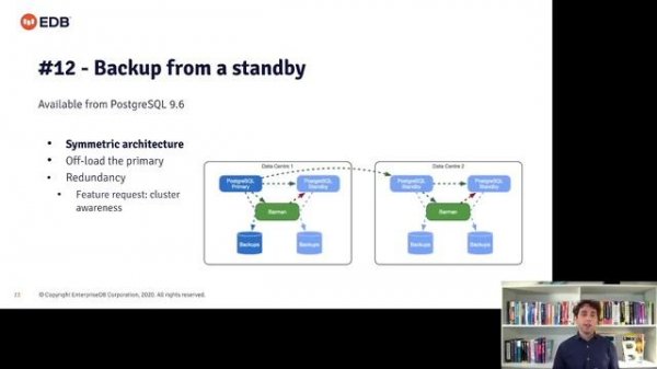 PostgreSQL continuous backup and PITR with Barman