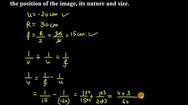 14. An object 5.0cm in length is placed at a distance of 20 cm in front of a convex mirror of rad смотреть онлайн