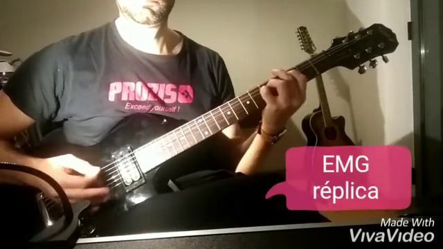 Pickup EMG réplica (Bridge) vs pickup epiphone original special 2 (neck) смотреть онлайн