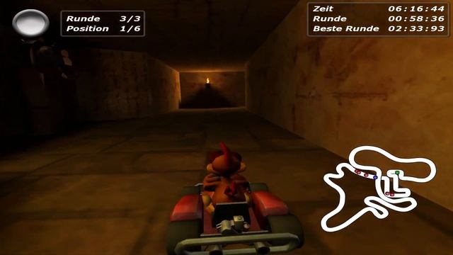 Moorhuhn Kart 3 Meisterschaft 1 смотреть онлайн