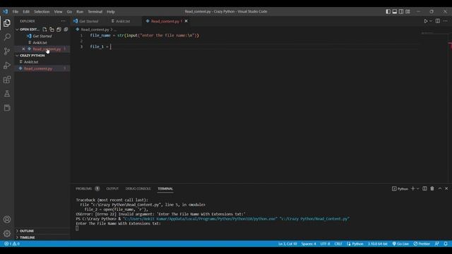 Read Content of a File Using Python смотреть онлайн