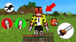 Как играть за ЧЕЛОВЕКА БЕНЗОПИЛУ в майнкрафт ? Превращения CHAINSAW MAN MINECRAFT BEDROCK
