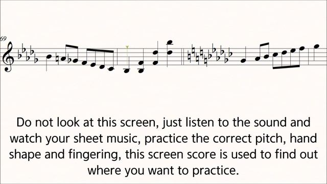 Violin Sevcik Op.1 - 1 No.12 Scale Practice Play Along Piano For Perfect Intonation ♪= 60