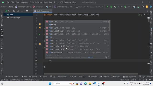 How to use Kotlin user defined function in Android Studio смотреть онлайн