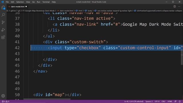Learn Bootstrap - Google Maps Dark Mode Switch смотреть онлайн