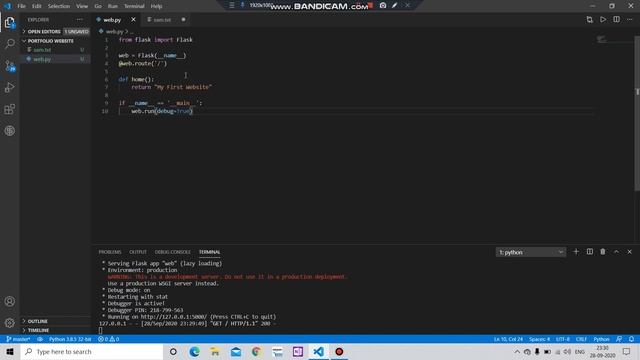 Build a Portfolio Website in Flask | Python to AI ML and Data Science | Code with Lakshit #66 смотреть онлайн