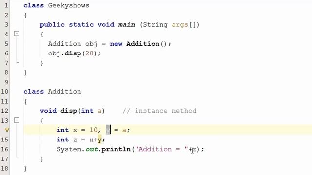 58. Instance Method in another class in Java Programming (Hindi) смотреть онлайн