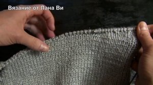 Горловина-лодочка укороченными рядами. Простой свитер-реглан: 3 часть. Рукава и лицевая гладь