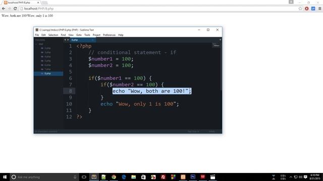 PHP Tutorial 8: Conditional Statement - if/else смотреть онлайн
