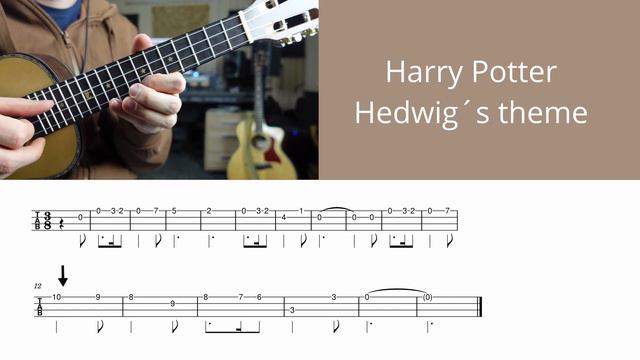 How to play Harry Potter on Ukulele (Hedwig´s theme) смотреть онлайн