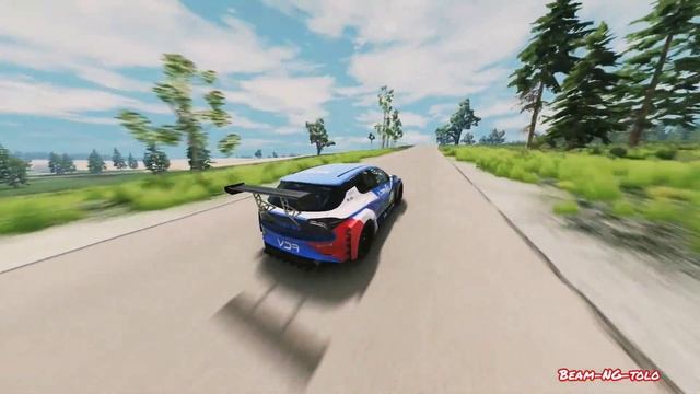 BeamNG highway Car Crashes & mega jump crash (#55) BeamNG Drive смотреть онлайн