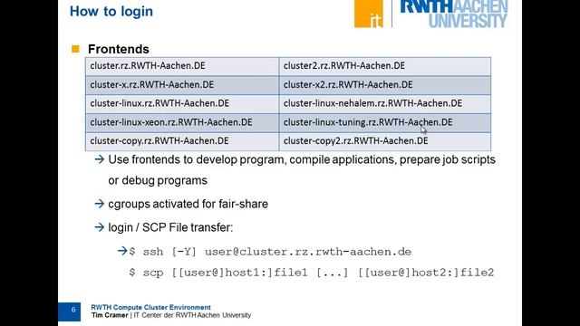 The RWTH Compute Cluster Environment, by Tim Cramer смотреть онлайн
