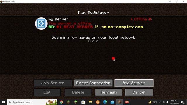 join my server java 1 16 5 ip dnaqa aternos me смотреть онлайн