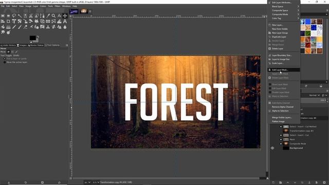 3 Ways to Place an Image in Text - GIMP Effect Tutorial смотреть онлайн