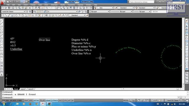10. AutoCAD 2010 သင်ခန်းစာ၊ { How To Write The Text In AutoCAD }, Lectured By Tun Tun Aung смотреть онлайн