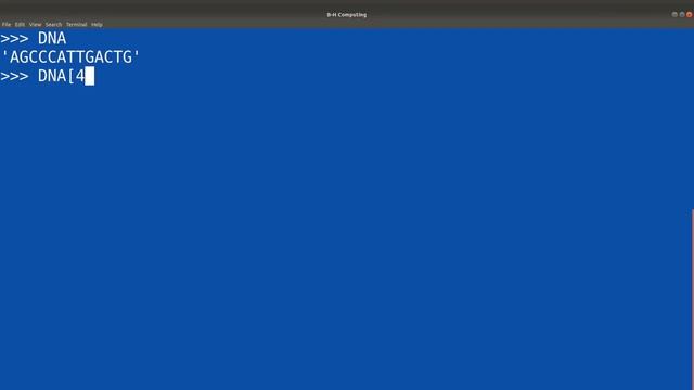 Python for Bioinformatics #4: Extract subsequences using indexing & slicing смотреть онлайн