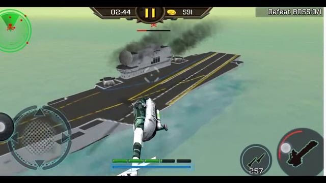 gunship strike 3d gameplay /level boss mode(defeating super carrier) /best mobile games/gamers site смотреть онлайн