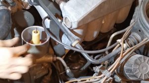 Замена фильтра гидроусилителя руля Mercedes-Benz W124/ Replacing the filter in the power steering