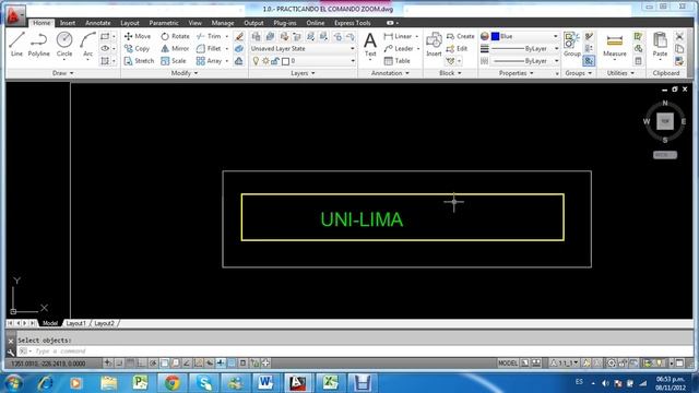 AutoCAD 2013 (3/10) Tutorial en Español: Uso del Comando ZooN, el PaN, Comando FinD смотреть онлайн