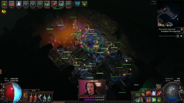 Cruel Labyrinth - Phantasm Summoner #23 - Let's Play Path of Exile 3.2: HC SSF Bestiary Flashback смотреть онлайн