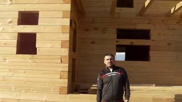 Видео отзыв по строительству дома из профилированного бруса 195х190 (Индивидуальный проект) смотреть онлайн