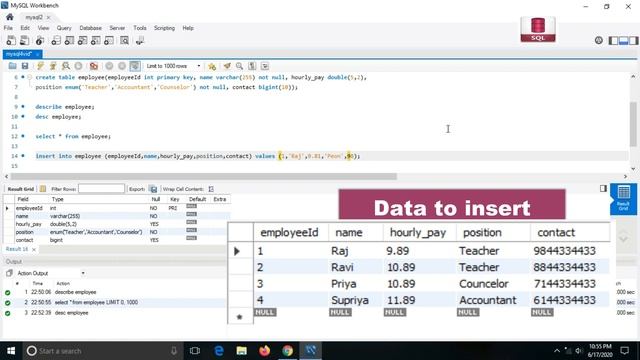 I B KUMAR | Insert Records into SQL Table ?? | MySQL Video Tutorials смотреть онлайн