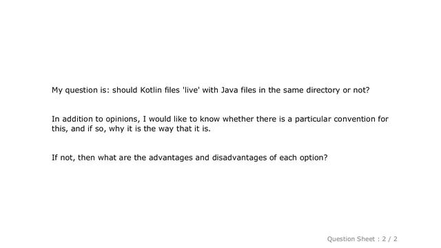 Android : Should Kotlin files be put in a separate source directory in Android? смотреть онлайн