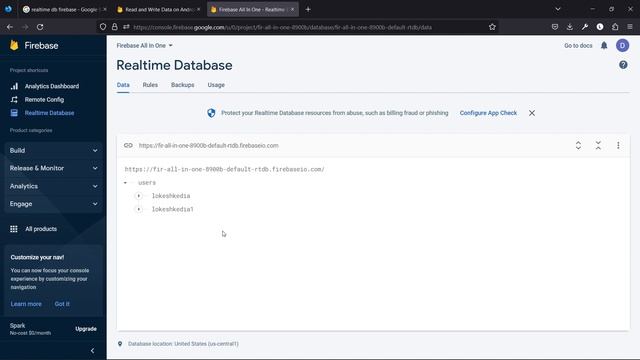 Read and Write Data in Firebase Realtime Database | 2023 | Android Hindi Tutorial | Kotlin смотреть онлайн