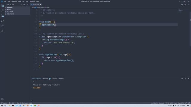 #7.2 Dart - Custom Exception Handling Class | Dart For Flutter смотреть онлайн