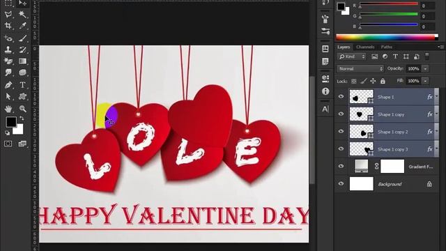 photoshop tutorial for making a valentines day logo смотреть онлайн