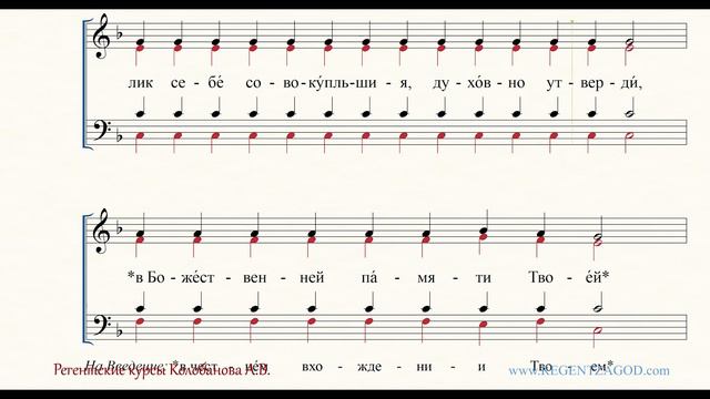Глас 4, песнь 3, ирмос: 