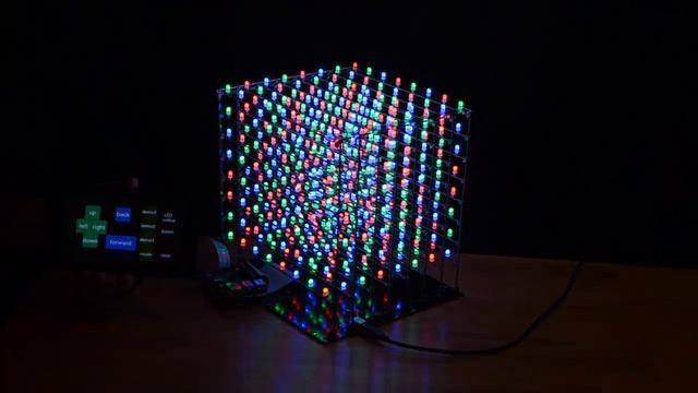 Raspberry Pi controlling a LED cube with Python смотреть онлайн