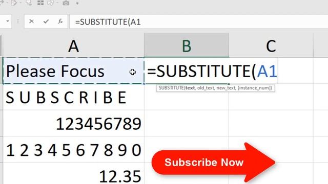 How to Use SUBSTITUTE Function in Excel смотреть онлайн
