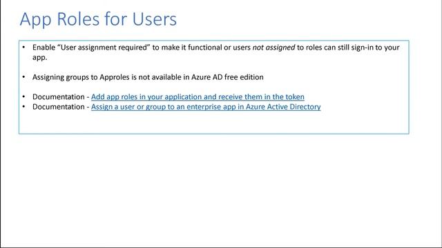 Implement authorization with roles and groups - Microsoft Identity Platform смотреть онлайн
