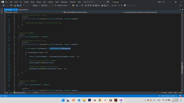 Command Pattern in C# unity смотреть онлайн