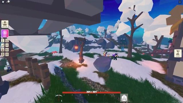 Новый год в островах! Новое оружие, подарки! (1 ЧАСТЬ) Роблокс скайблок смотреть онлайн