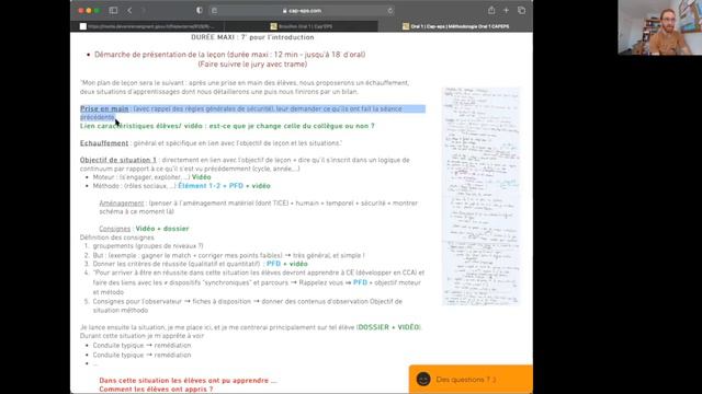 Replay du Cadrage de l'oral 1 du CAPEPS - Les zoom Cap'EPS смотреть онлайн