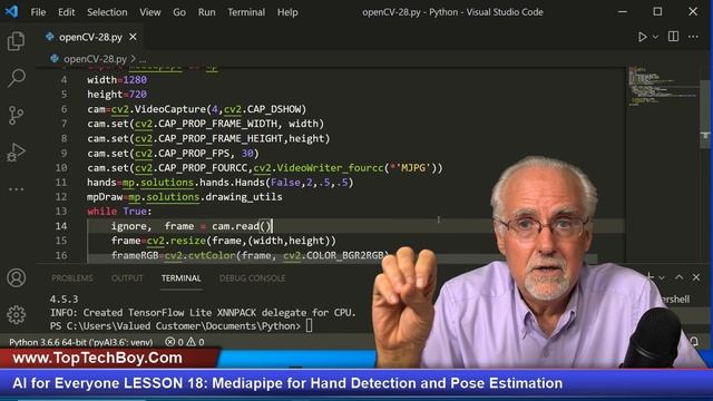 AI for Everyone LESSON 18: Mediapipe for Hand Detection and Pose Estimation смотреть онлайн