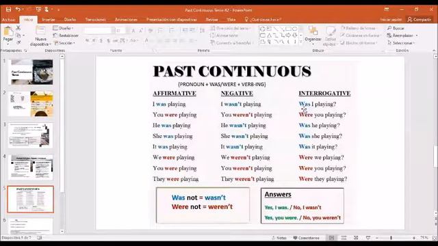 Past Continuous Tense Nivel A2 смотреть онлайн