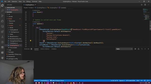 Runtime C# Scripting - Embedding the .NET Roslyn Compiler in Unity смотреть онлайн