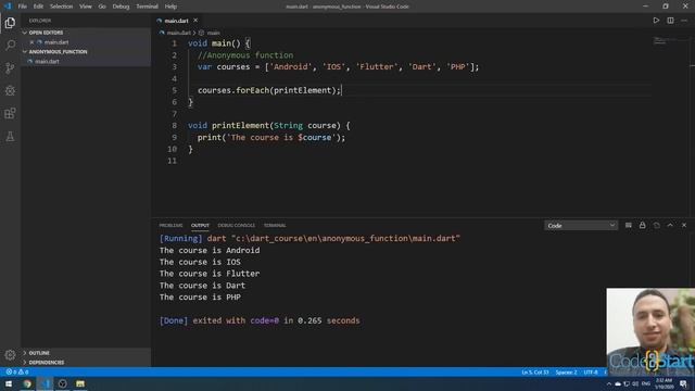 21- Dart Anonymous functions (Arabic) смотреть онлайн