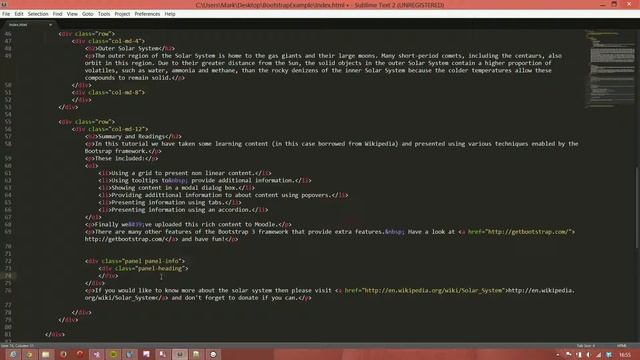 Part 4 Panels - Using Bootstrap to create engaging learning content смотреть онлайн