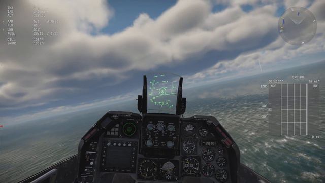 War Thunder F-16 cockpit aircraft carrier landing смотреть онлайн