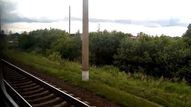 Электропоезд ЭД4М. Маршрут : "Голутвин" - "Москва, Казанский вокзал" со всеми остановками. смотреть онлайн