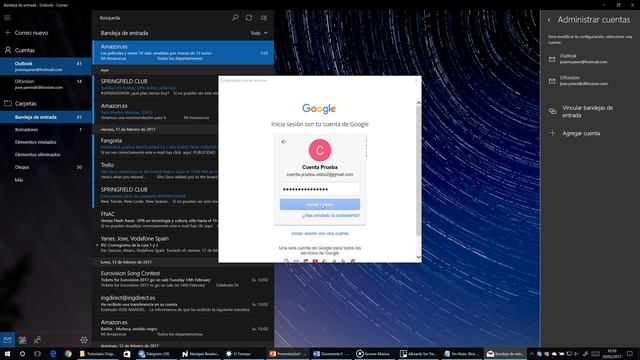 Tutorial Cómo Configurar Cuenta De Gmail En Windows 10 En Español