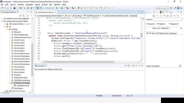 Selenium WebDriver with Java (Data Driven Framework) - Online Training October 2021 Batch Session 1 смотреть онлайн
