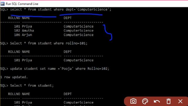DBMS - Basic SQL Commands (Practical implementation)-(Tamil). смотреть онлайн
