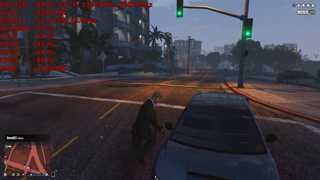 GTA V Online | GTX 970 | 1080p CUSTOM SETTINGS 2x MSAA | FRAME-RATE TEST #5 смотреть онлайн