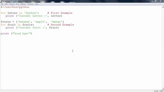 Python - For Loop смотреть онлайн